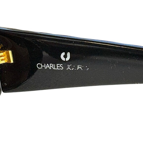 Charles Jourdan Sunglasses Black Ladies Made In France Rectangle Slightly Chunky main image 4